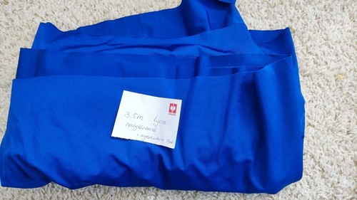 Lycra glänzend blau - lycra,