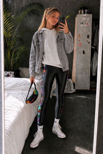 Lycra dupont glanz leggings - lycra,